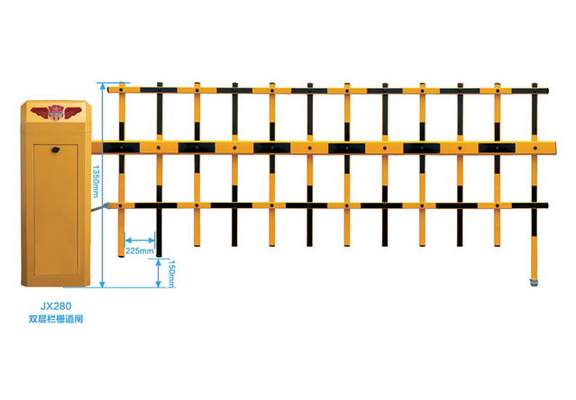 鸡西JX280双层栏栅道闸